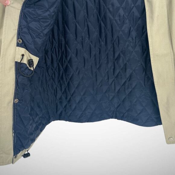 J. Crew Men's M Insulated Barn Jacket Khaki Tan Utility Workwear Chore Coat - Picture 5 of 11